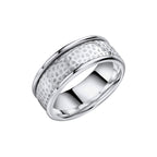 Beginnings Hammered Design Spinner Ring