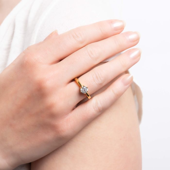 Diamonfire Six Claw Carat Ring
