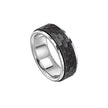 Fred Bennett Faceted Stainless Steel Spinner Ring