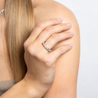 Diamonfire Baguette and Round Zirconia Ring