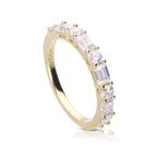 Diamonfire Baguette and Round Zirconia Ring