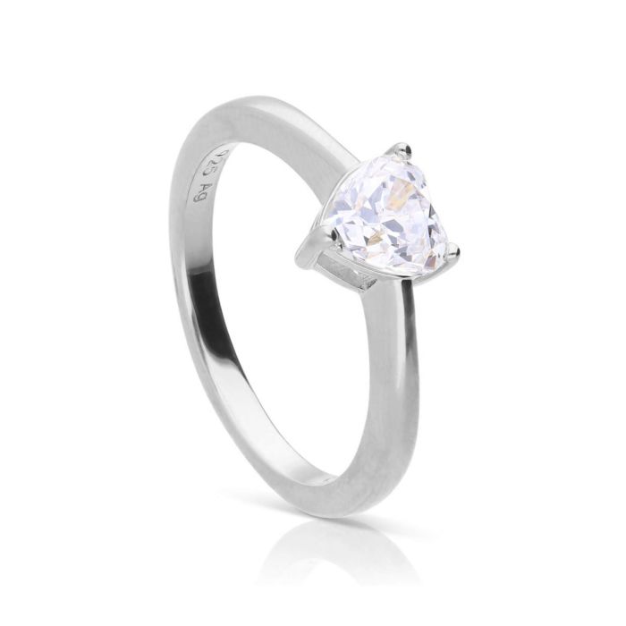 Diamonfire Solitaire Heart Shaped Zirconia Ring