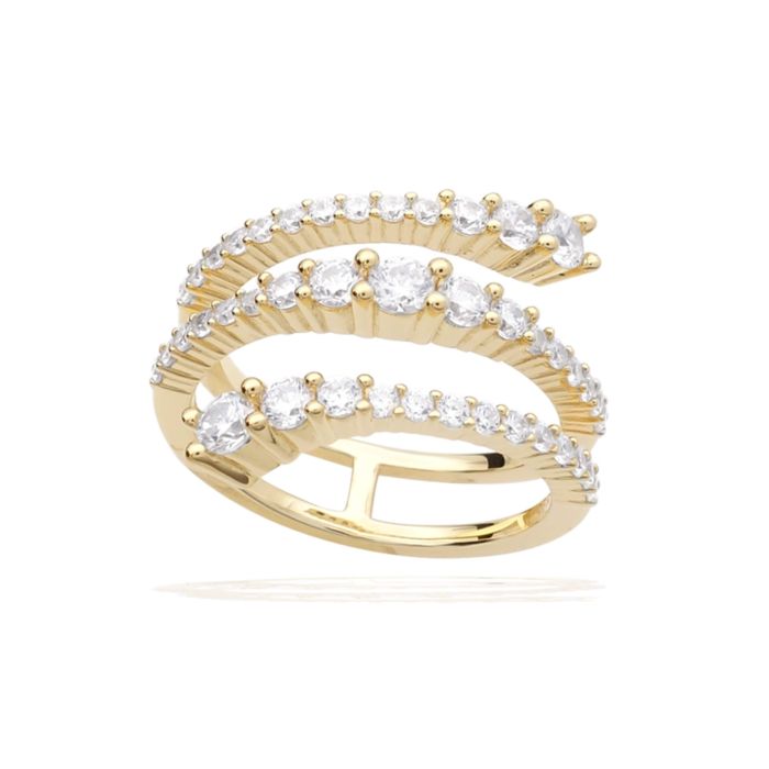 Diamonfire Wrap Around Ring