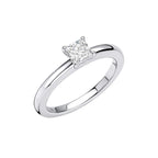 Diamonfire Four Claw Square Solitaire Ring