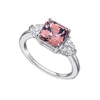 Diamonfire Square Cut Trilogy Ring