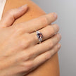 Diamonfire Square Cut Trilogy Ring