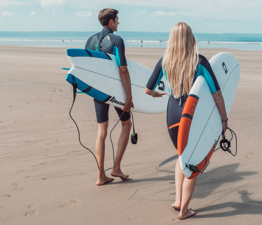 7ft 6 Razor Round Tail Mini Mal Surfboard in Matt Finish (FINS Included)