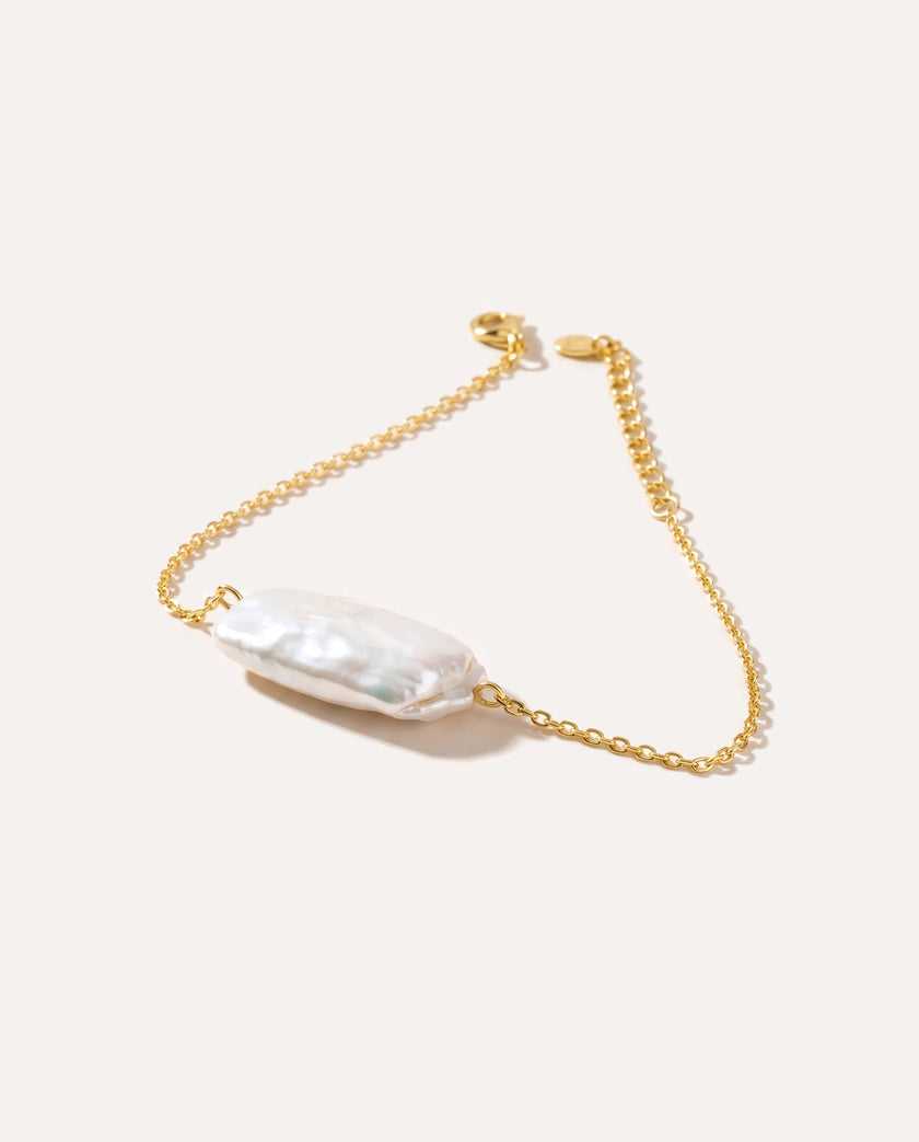 Bracelet perles rectangulaires