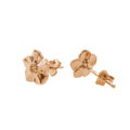 Puces d'oreilles en argent vermeil or rose Myosotis