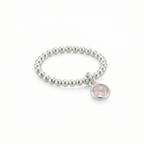 Rose Quartz Jewellery Set | Gemstone Bracelet and Ring