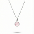 Rose Quartz Birthstone Necklace