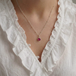 Ruby Birthstone Necklace