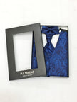 Navy Paisley Waistcoat & Cravat Set