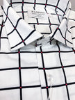 White Black Check Slim Fit Shirt