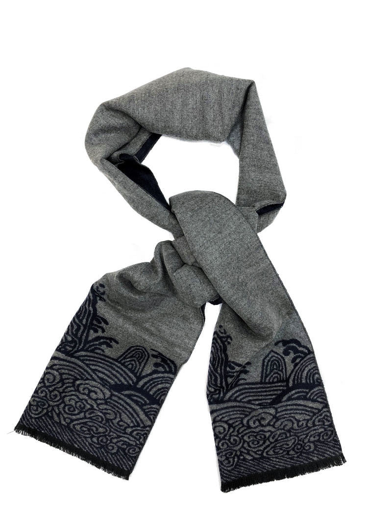 Traditional Oriental Pattern Scarf