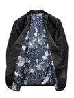 Black Jacquard Brocade Dinner Jacket