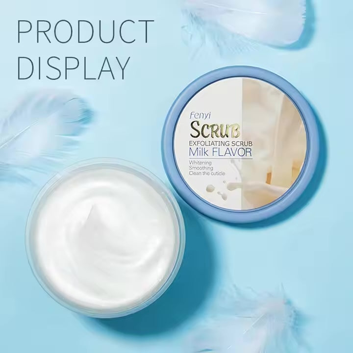 Fenyi Natural 100g Milk Fragrance Exfoliating Gel Deep Cleansing Body Scrub