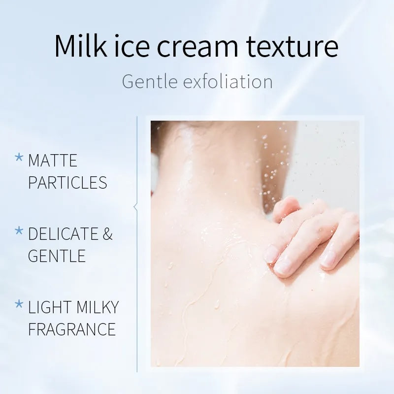 Fenyi Natural 100g Milk Fragrance Exfoliating Gel Deep Cleansing Body Scrub