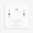 Sapphire & Pearl September Birthstone Earrings