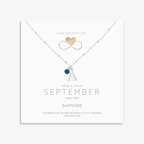 Initial Letter & Birthstone Charm Necklace