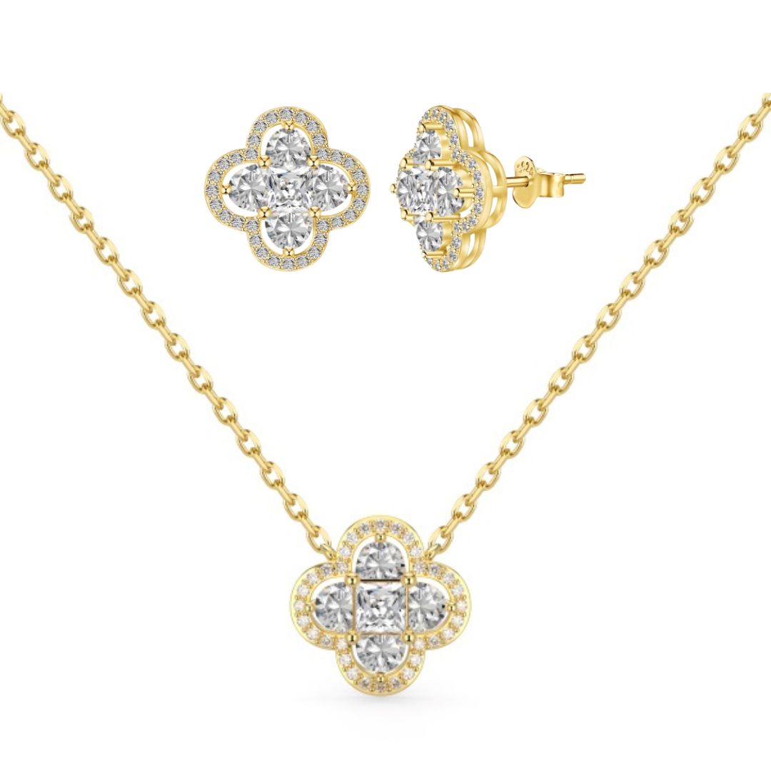 Gold clover set