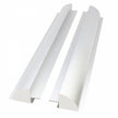 Set of 2 x 67cm aluminium solar panel mounting brackets/spoilers for fitting solar panels to motorhomes, caravans, boats or roofs