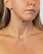 Elements Gold Pearl and Diamond Vine Earrings