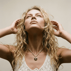 Silver Ocean Green Quartz Necklace - Margo