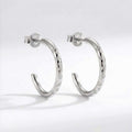 Gemas de topacio blanco plateado - Aros Seren