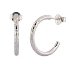 Gemas de topacio blanco plateado - Aros Seren