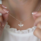 Silver Bee Necklace