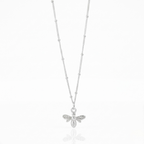 Silver Bee Necklace