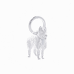 German Shepherd Silver Dog Charm