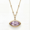 Siren’s Teardrop Amethyst Necklace - Gold or Silver