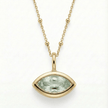Siren’s Teardrop Green Quartz Necklace - Gold or Silver
