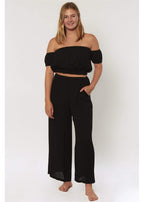 Sisstrevolution Paradise Palms S/S Wvn Top
