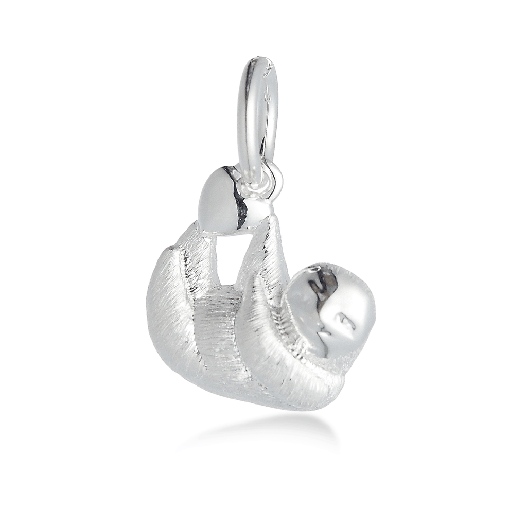 Sloth Silver Charm