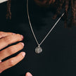 Storm Guardian Small Silver St Christopher Necklace