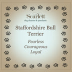 Staffordshire Bull Terrier Silver Dog Charm Bracelet