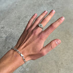 Signet Star Silver Ring