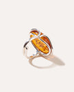 Statement Amber Ripple Ring