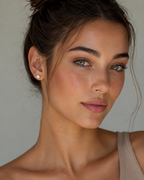 Round Sterling Silver Studs