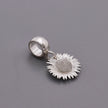 Sunflower Silver Charm
