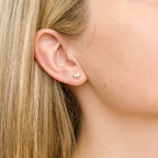 Puces d'oreilles Cœur Argenté