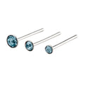 Beginnings Set of 6 Crystal Nose Studs