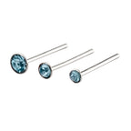 Beginnings Set of 6 Crystal Nose Studs
