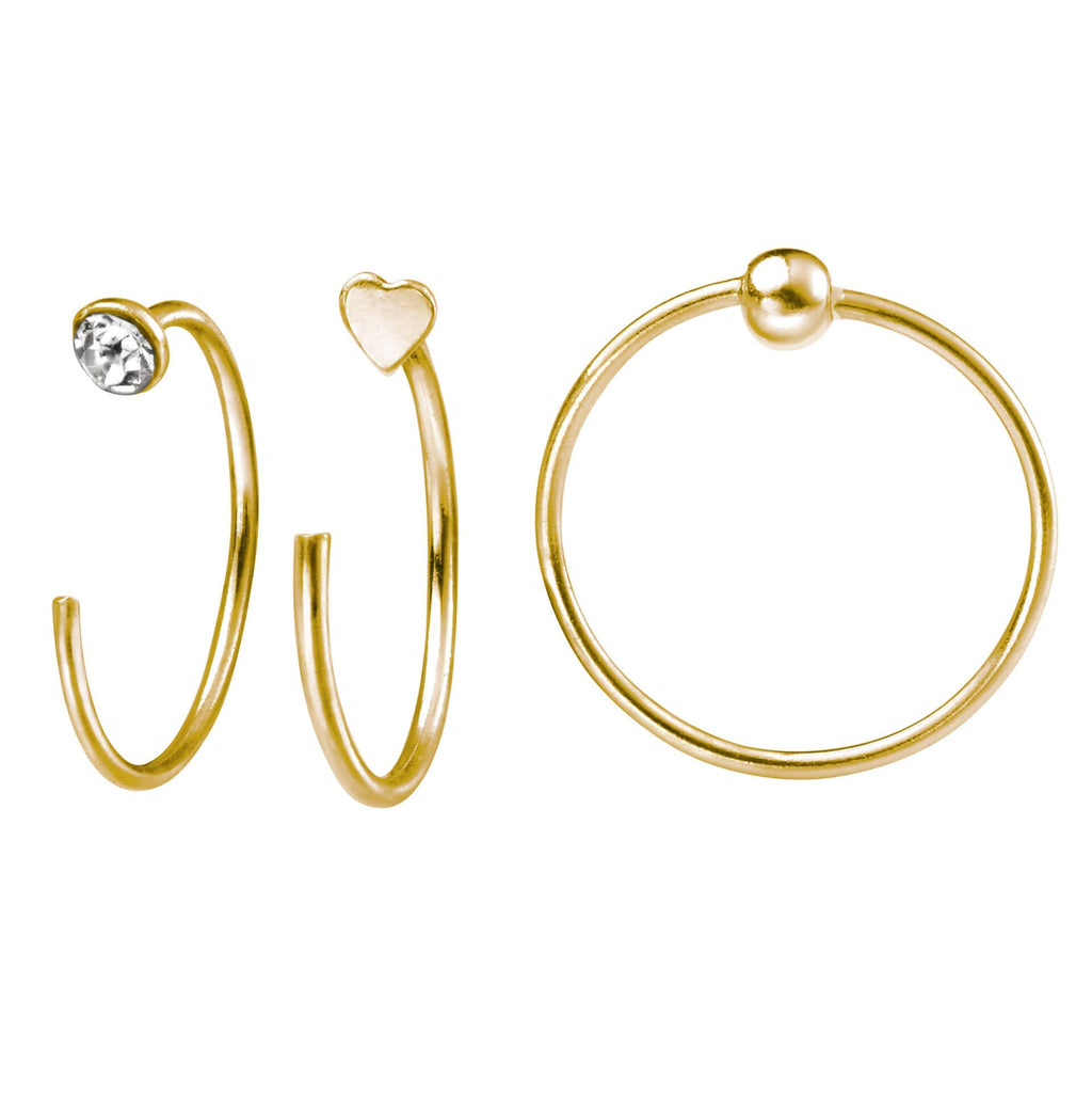 Beginnings Set of 6 Nose Rings
