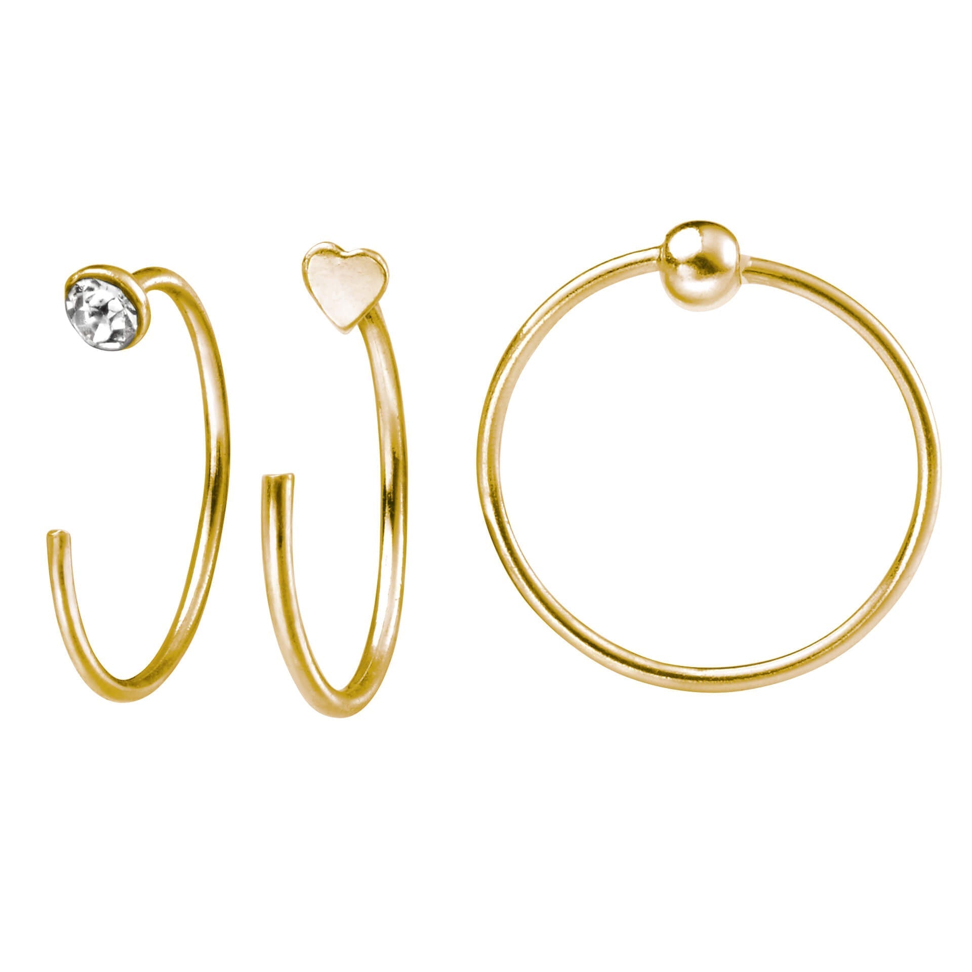 Beginnings Set of 6 Nose Rings