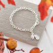 Tiny Beginnings Christening Silver Charm Bracelet