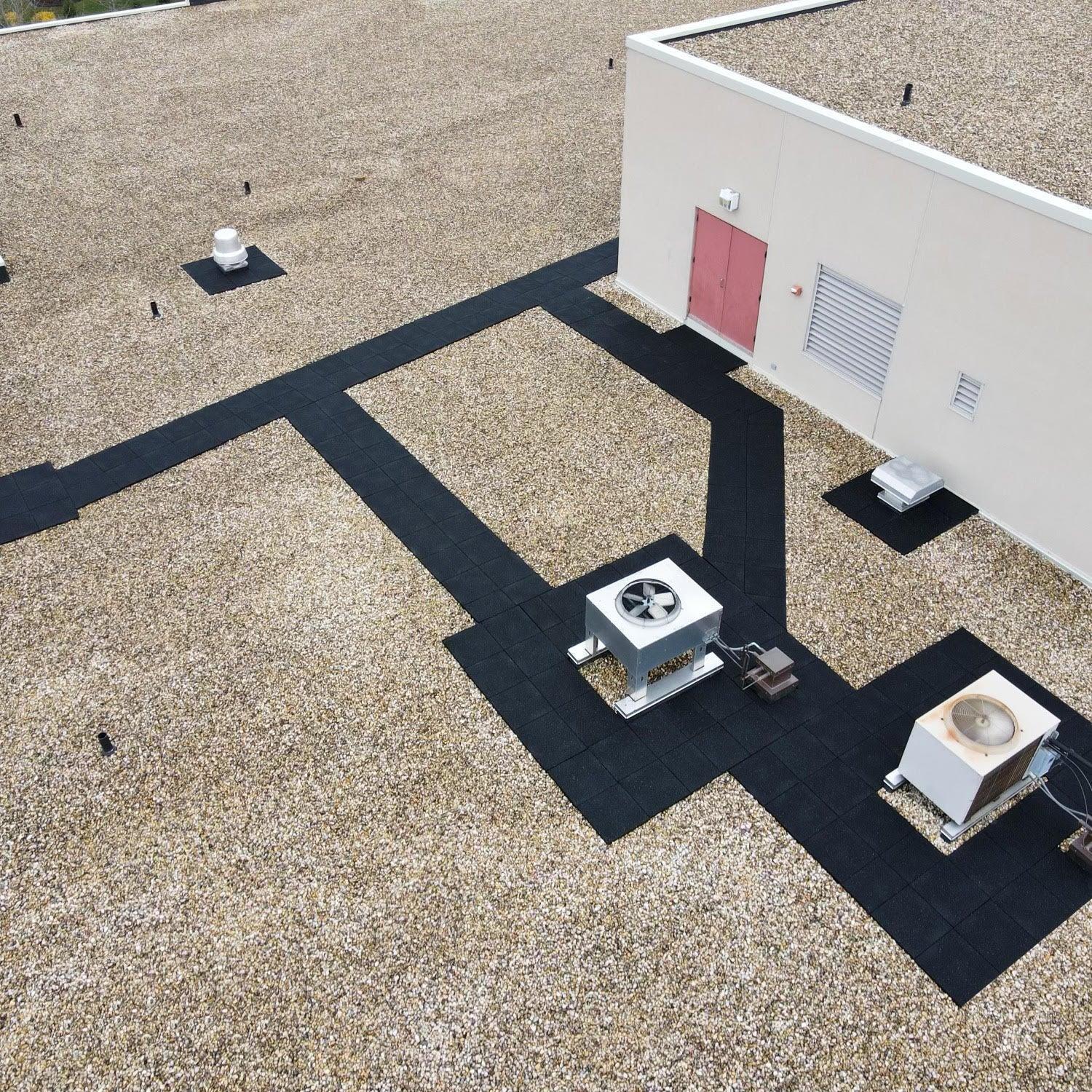 Rubber Rooftop Flooring Tiles